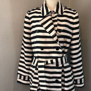Banana Republic Striped Trench Coat
